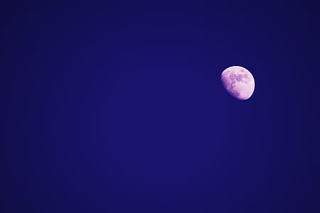 nature, sky, night, moon thumbnail