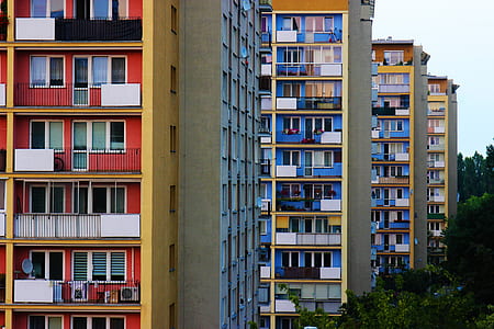 aerial view of high-rise buildings near trees thumbnail