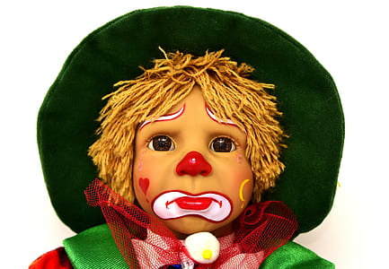 sad clown doll thumbnail