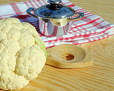 cauliflower beside cooking pot thumbnail