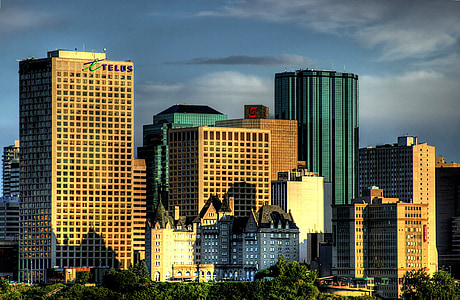 brown and green city buildings thumbnail
