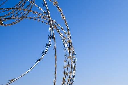 brown and gray metal wire under clear sky thumbnail