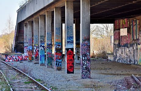 photo of assorted-color concrete pillars thumbnail