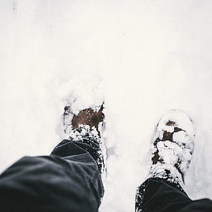 person walking on snow thumbnail