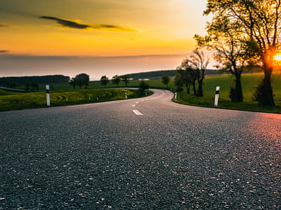 gray asphalt road thumbnail