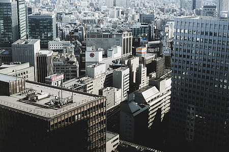 aerial photo of high rise buildings thumbnail