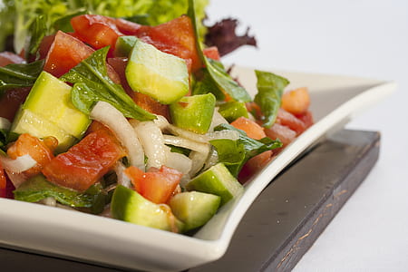 sliced vegetables on plate thumbnail