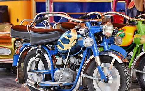 blue and black motorcycle thumbnail