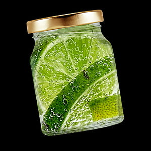 clear glass jar with lemon inside thumbnail
