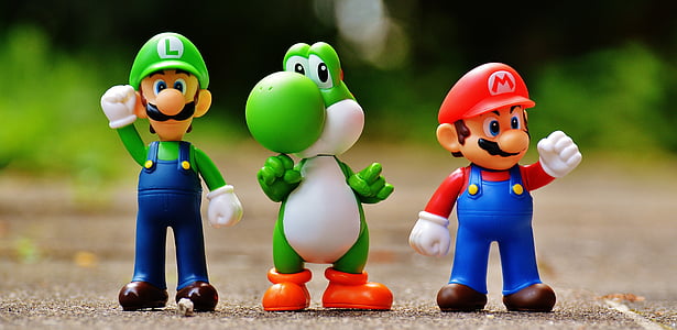 Mario, Luigi, and Yoshi toys thumbnail