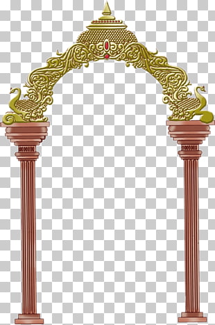 Krishna Shiva Ganesha Frames , hindu wedding, brown shrine illustration PNG clipart