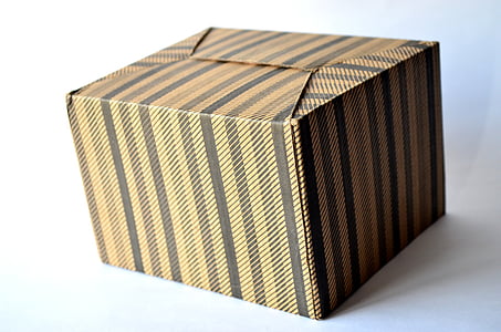 brown and black striped box thumbnail