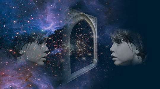 girl's reflection and stars thumbnail