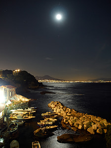 docked boats under clear sky thumbnail