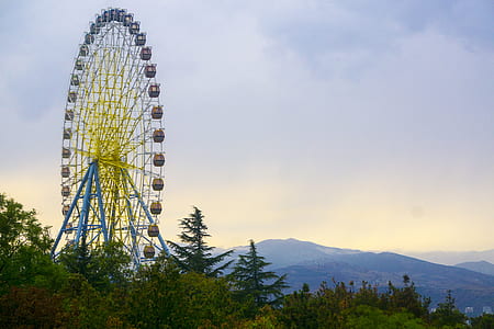 dawn, sky, mountain, park thumbnail