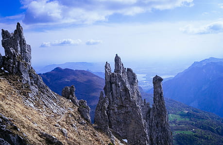 landscape, mountains, nature, sky thumbnail