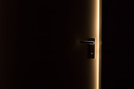 dark, door, door handle, light thumbnail