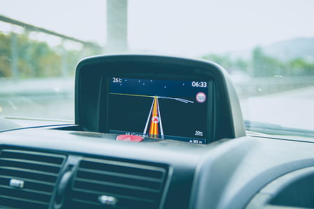 close up photo of black GPS navigator thumbnail