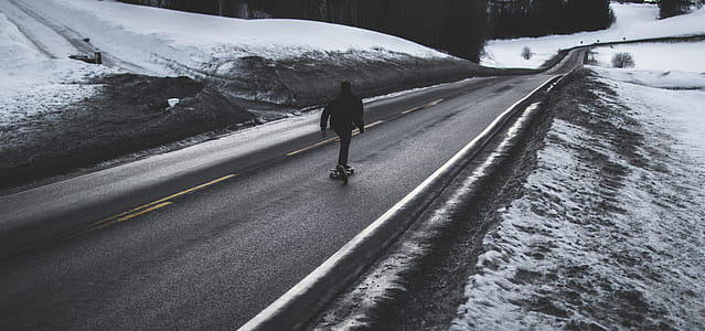 Person Running on Asphalt Road thumbnail
