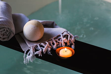 Bath Bomb Near Tub Photo thumbnail