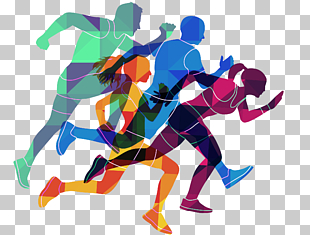 Resolution Run Running Logo , Color running character, running people illustration PNG clipart