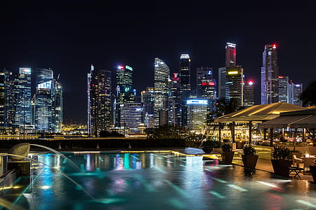 city, vacation, lights, night thumbnail
