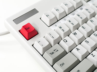 Keyboard with Red Escape Key thumbnail
