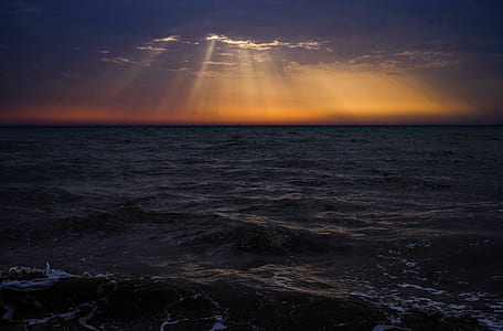 aerial photography of body of water thumbnail