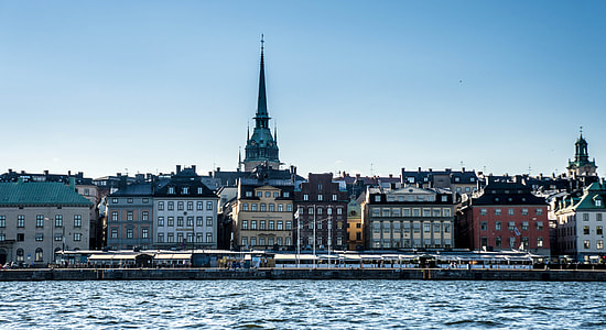 Skyline across the Lake in Stockholm thumbnail