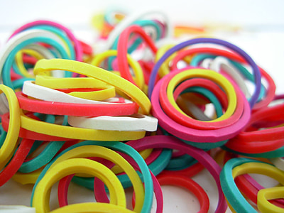macro shot photography of rubberbands thumbnail