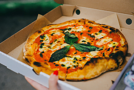 baked pizza in box thumbnail