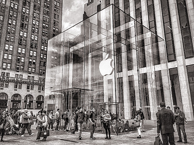 people beside Apple dome thumbnail