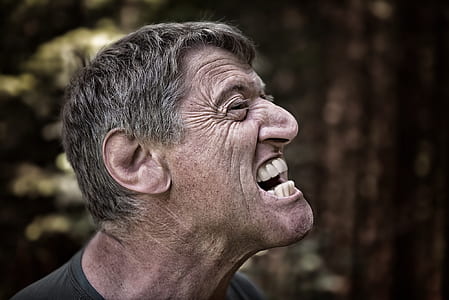 man mouth open photo thumbnail