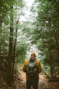 man walking on pathway thumbnail