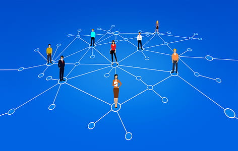 A Network of People - Business People - Abstract Illustration thumbnail