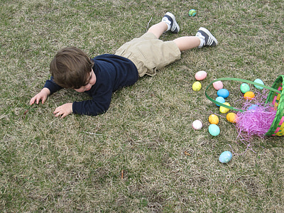 boy probing on grass thumbnail