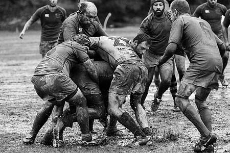 rugby, sport, game, mud thumbnail
