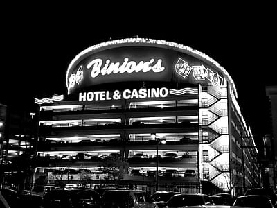 Grayscale Photography Binion's Hotel & Casino thumbnail