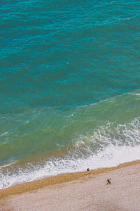 aerial photography of seashore thumbnail