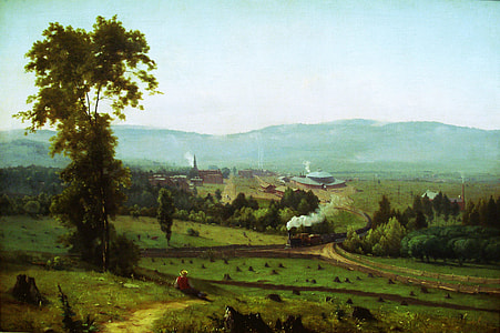 Scranton landscape in 1855 in Pennsylvania thumbnail