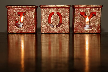 Brown Joy Candle Holder thumbnail