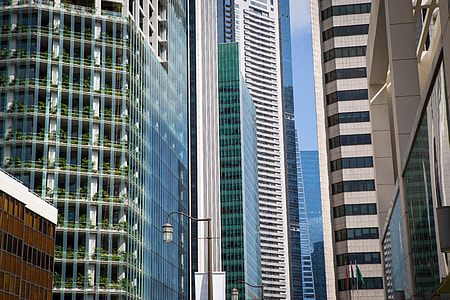 Looking at tall towers in Singapore thumbnail