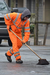 person brushing floor thumbnail