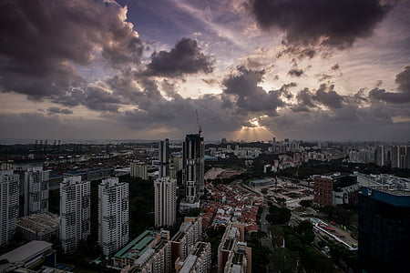 aerial view of high-rise building lot thumbnail