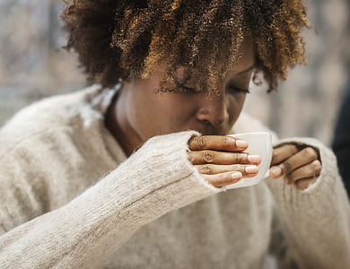 woman drinking from teacup thumbnail