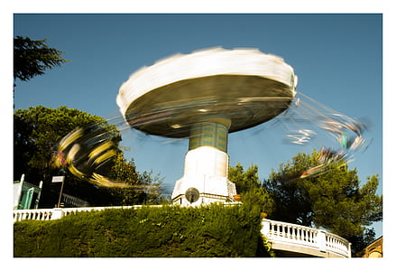 White Ride in Amusement Park thumbnail
