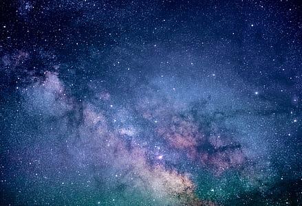 blue and purple universe painting thumbnail