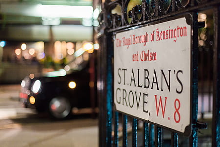St. Alban's Grove metal sign thumbnail