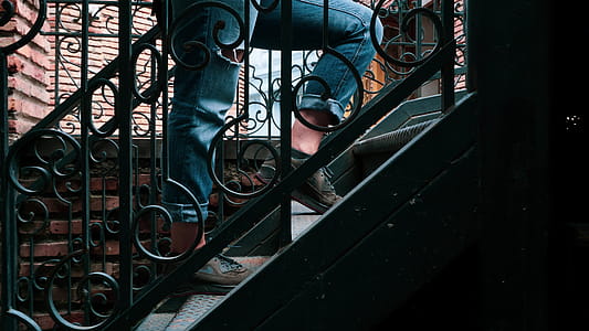 Person Walking Up to the Stairs thumbnail