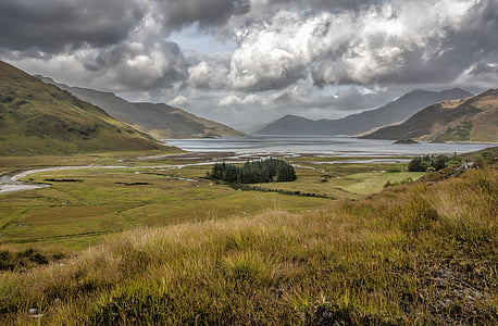 green grass field panorama photography thumbnail